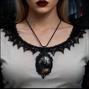 Gothic Witch Magic Punk Collectible Necklace NEW Horror Jewelry Mens Womens Gift